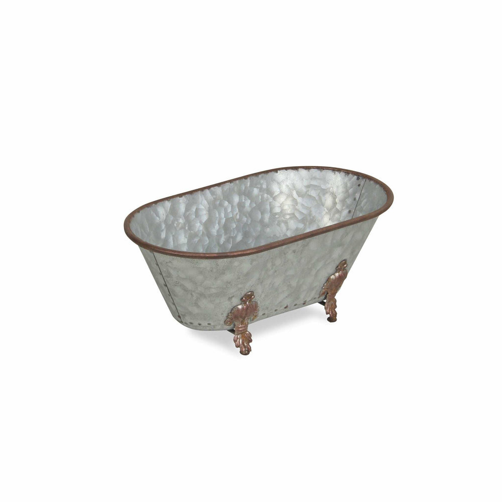 Jumbo Hammered Metal Bathtub Sculpture - Homeroots - Flyclothing LLC