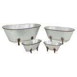 Jumbo Hammered Metal Bathtub Sculpture - Homeroots - Flyclothing LLC