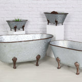 Jumbo Hammered Metal Bathtub Sculpture - Homeroots - Flyclothing LLC