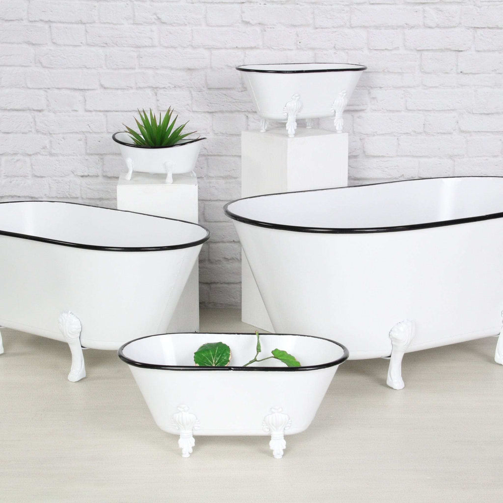 Jumbo White Bathtub Decorative Sculpture - Homeroots - Flyclothing LLC