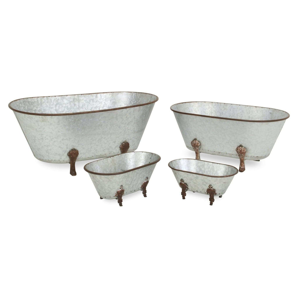 Hammered Metal Bathtub Decorative Sculpture - Homeroots - Flyclothing LLC