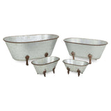 Hammered Metal Bathtub Decorative Sculpture - Homeroots - Flyclothing LLC