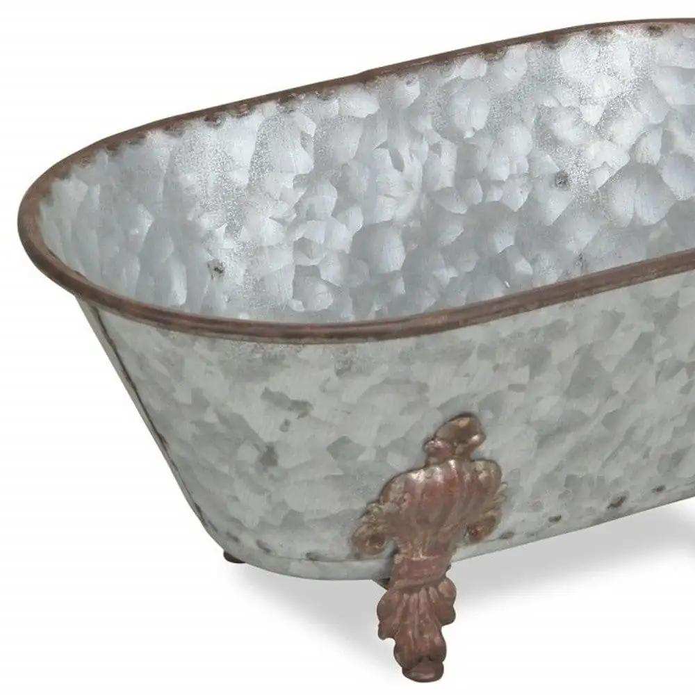 Hammered Metal Bathtub Decorative Sculpture - Homeroots - Flyclothing LLC
