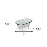 White Bathtub Decorative Sculpture - Homeroots - Flyclothing LLC