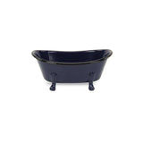 Navy Blue Metal Bath Tub Sculpture - Homeroots - Flyclothing LLC