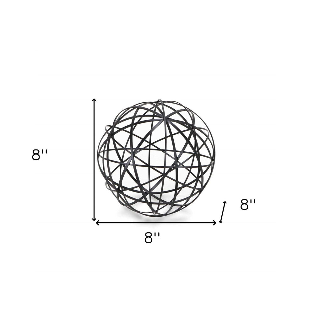 Black Metal Wire Decorative Sculpture - Homeroots - Flyclothing LLC