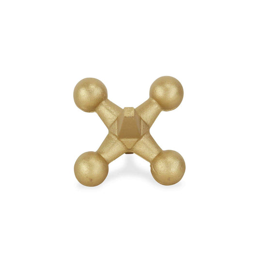 Petite Gold Jack Shaped Decorative Sculpture - Homeroots - Flyclothing LLC