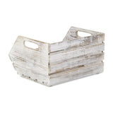 Distressed Gray Wooden Storage Box - Homeroots - Flyclothing LLC