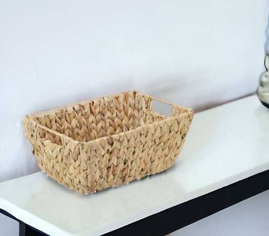 Braided Water Hyacinth Storage Basket - Homeroots - Flyclothing LLC