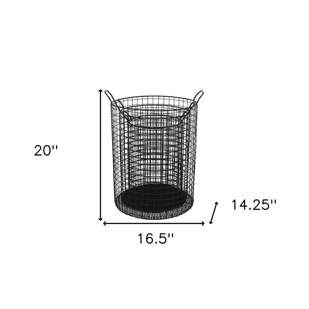 Set of Three Metal Wire Storage Baskets - Homeroots - Flyclothing LLC