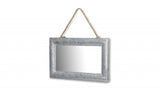 9" Silver Metal Framed Accent Mirror - Homeroots - Flyclothing LLC