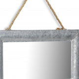 9" Silver Metal Framed Accent Mirror - Homeroots - Flyclothing LLC