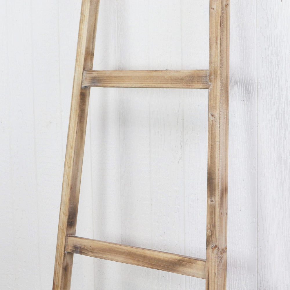 Wooden Ladder Storage Piece with 4 Baskets - Homeroots - Flyclothing LLC