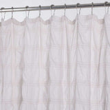 Pale Pink Modern Striped Crinkle Shower Curtain - Homeroots - Flyclothing LLC