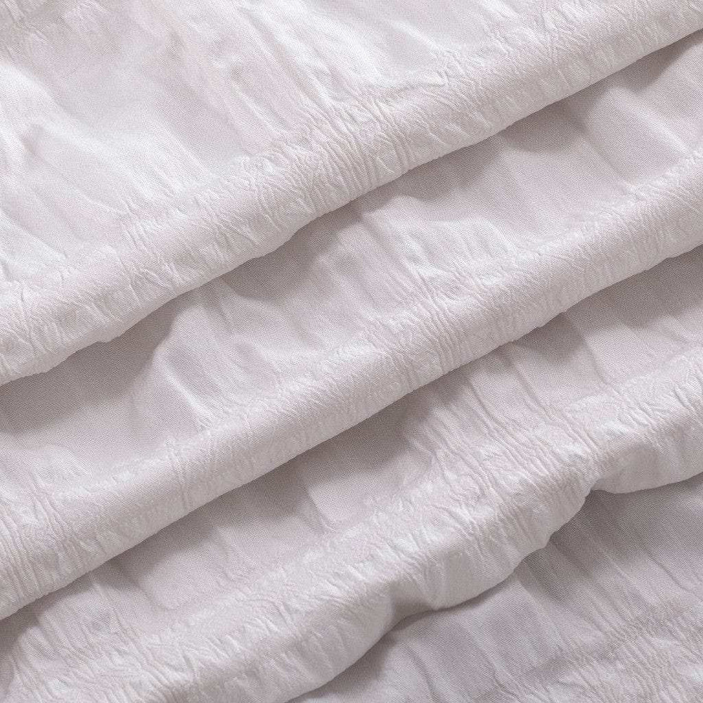 Pale Pink Modern Striped Crinkle Shower Curtain - Homeroots - Flyclothing LLC