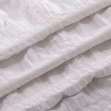 Pale Pink Modern Striped Crinkle Shower Curtain - Homeroots - Flyclothing LLC