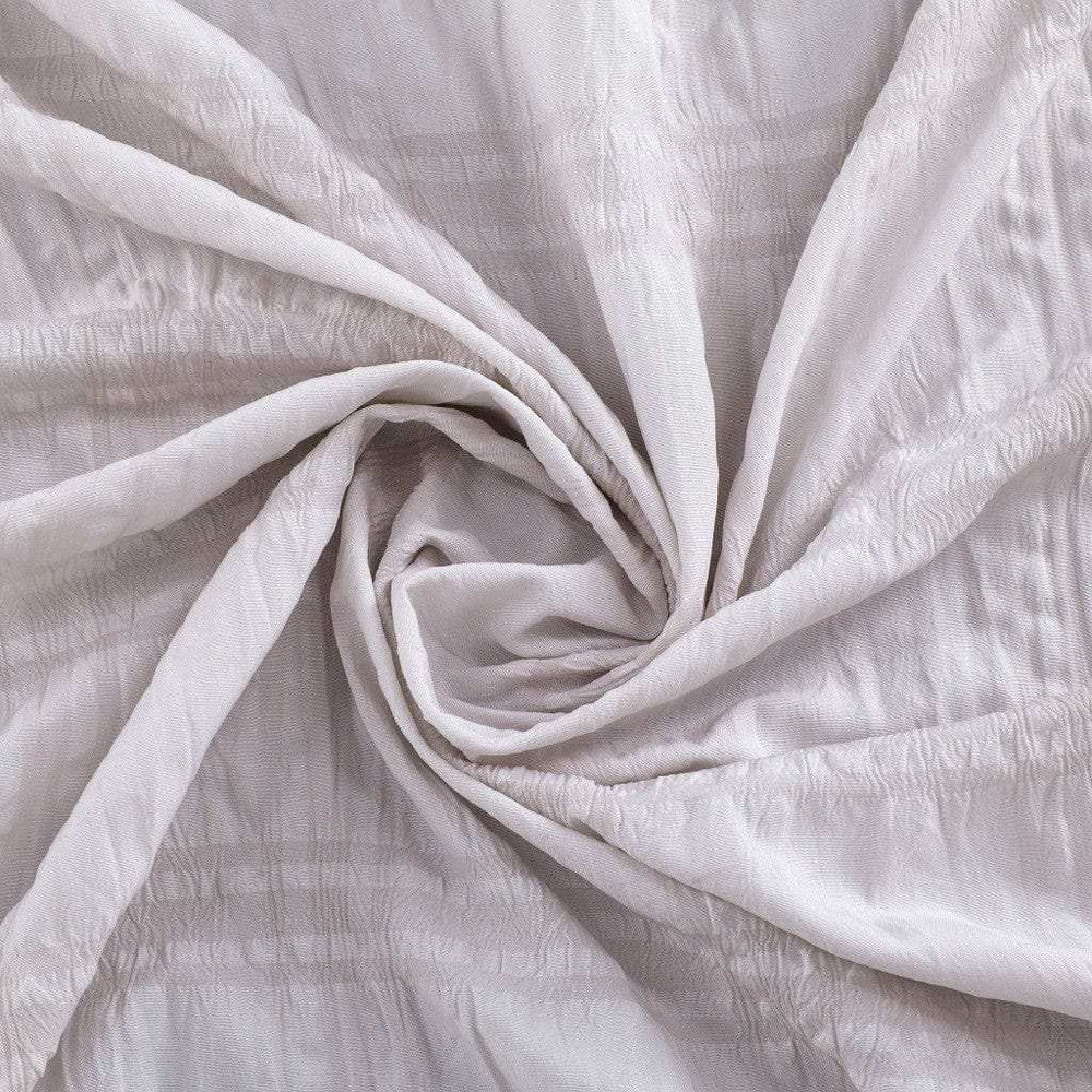 Pale Pink Modern Striped Crinkle Shower Curtain - Homeroots - Flyclothing LLC