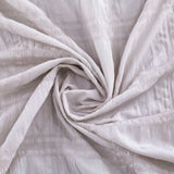 Pale Pink Modern Striped Crinkle Shower Curtain - Homeroots - Flyclothing LLC