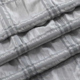 Gray Modern Striped Crinkle Shower Curtain - Homeroots - Flyclothing LLC