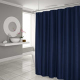 Luxurious Navy Waffle Weave Shower Curtain - Homeroots - Flyclothing LLC