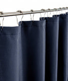 Luxurious Navy Waffle Weave Shower Curtain - Homeroots - Flyclothing LLC