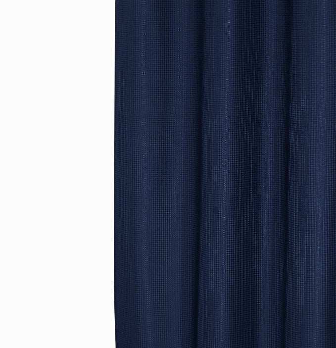 Luxurious Navy Waffle Weave Shower Curtain - Homeroots - Flyclothing LLC