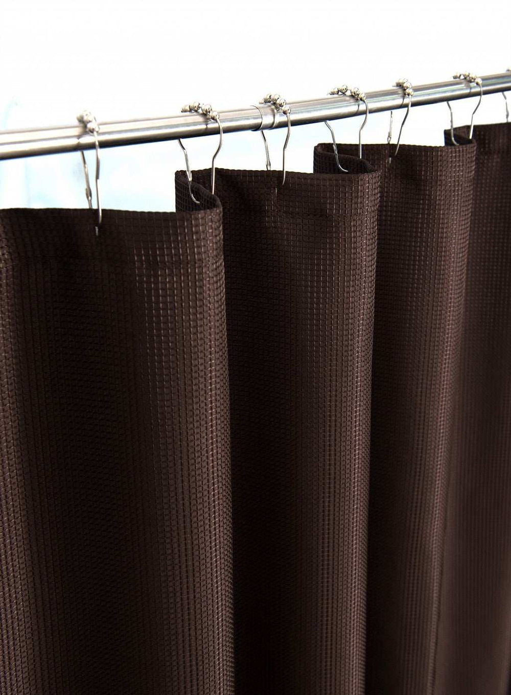 Luxurious Brown Waffle Weave Shower Curtain - Homeroots - Flyclothing LLC