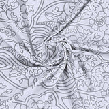 Silver Decorative Medallion Shower Curtain - Homeroots - Flyclothing LLC