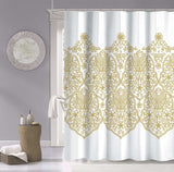 Gold Decorative Medallion Shower Curtain - Homeroots - Flyclothing LLC