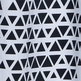 Navy and White Geo Illusion Shower Curtain - Homeroots - Flyclothing LLC