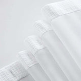 White Sheer and Grid Shower Curtain and Liner Set - Homeroots - Flyclothing LLC