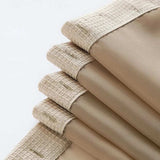 Mocha Sheer and Grid Shower Curtain and Liner Set - Homeroots - Flyclothing LLC