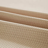 Mocha Sheer and Grid Shower Curtain and Liner Set - Homeroots - Flyclothing LLC