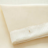 Ivory Sheer and Grid Shower Curtain and Liner Set - Homeroots - Flyclothing LLC