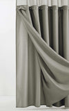 Gray Sheer and Grid Shower Curtain and Liner Set - Homeroots - Flyclothing LLC