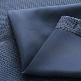 Navy Modern Grid Shower Curtain and Liner Set - Homeroots - Flyclothing LLC