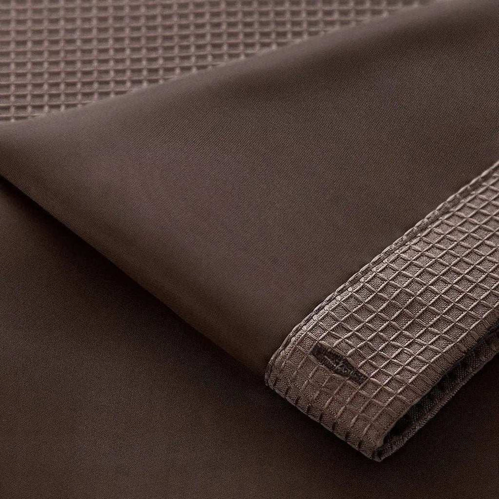 Brown Modern Grid Shower Curtain and Liner Set - Homeroots - Flyclothing LLC