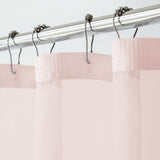 Blush Sheer and Grid Shower Curtain and Liner Set - Homeroots - Flyclothing LLC