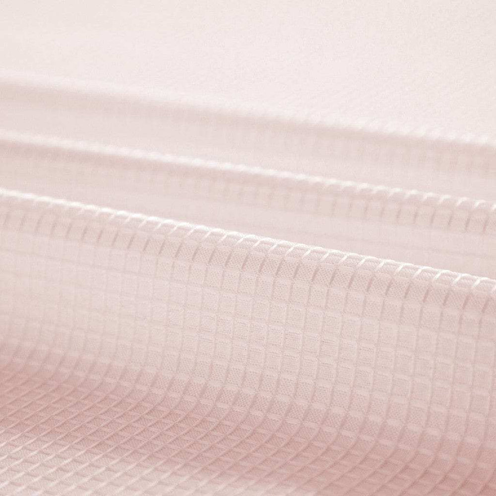 Blush Sheer and Grid Shower Curtain and Liner Set - Homeroots - Flyclothing LLC