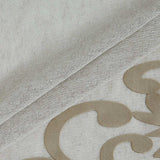 Gold Contemporary Velvet Scroll Shower Curtain - Homeroots - Flyclothing LLC
