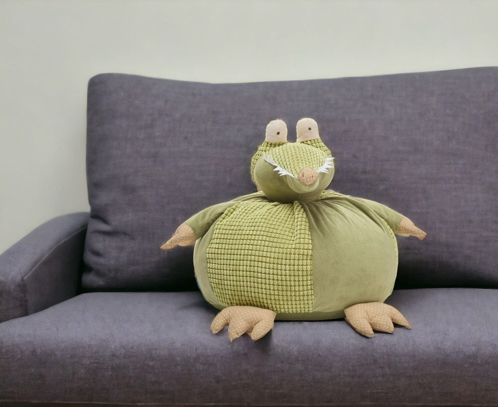 18" X 18" Green Novelty Throw Pillow - Homeroots - Flyclothing LLC