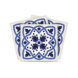 7" X 7" Blue And White Mosaic Peel And Stick Removable Tiles - Homeroots - Flyclothing LLC