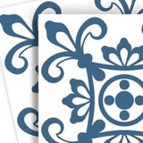 8" X 8" Teal And White Mosaic Peel And Stick Removable Tiles - Homeroots - Flyclothing LLC