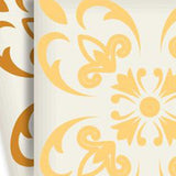 7" X 7" Golden Yellow Retro Peel And Stick Removable Tiles - Homeroots