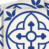 6" X 6" Tulipa Blue and White Peel and Stick Removable Tiles - Homeroots - Flyclothing LLC