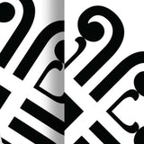 4" X 4" Black and White Daisy Peel and Stick Removable Tiles - Homeroots