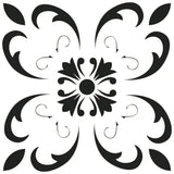 4" X 4" Black and White Delia Peel and Stick Removable Tiles - Homeroots - Flyclothing LLC