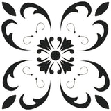 5" X 5" Black and White Delia Peel and Stick Removable Tiles - Homeroots - Flyclothing LLC