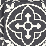 6" X 6" Tulipa Gray and White Peel and Stick Removable Tiles - Homeroots - Flyclothing LLC