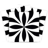 4" X 4" Black and White Colla Peel and Stick Removable Tiles - Homeroots